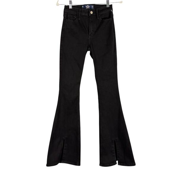 Hollister Denim - New Hollister Dark Wash Denim High Rise Flare soft Stretch Jeans W24 L31 Casual